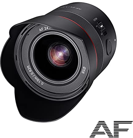 Samyang AF 24 mm F1.8 Sony FE Tiny but Landscape Master - enfoque automático de formato completo y APS-C gran angular distancia focal fija para Sony E, FE, E-Mount