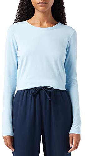 Amazon Essentials Mujer Camiseta de Cuello Redondo y Manga Larga de Corte Estándar (Disponible en Tallas Grandes)