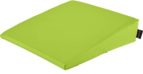 pader medi.tech Keilkissen 40x40x10/2 cm - Orthopädischer Lagerungskeil mit hochwertigem Kunstlederbezug I Grasgrün