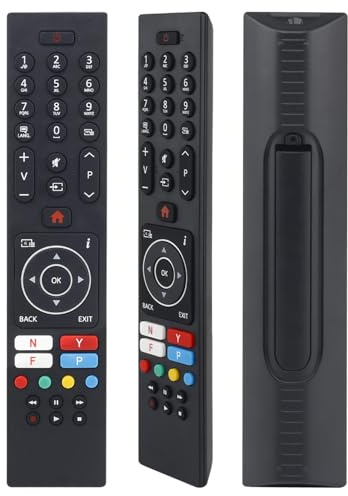 YiBiChin universell fjärrkontroll för Luxor Bush, ersättning för Hitachi, Polaroid, Digihome, Celcus, Finlux och Logik TV-fjärrkontroll, med 4 genvägsknappar