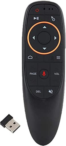 T95 Air Mouse Remote Control, Wireless Remote Voice and IR Learning 2.4 GHz Wireless Connection via USB Receiver Up to 10m Smart TV PC Android TV Box Laptop Projektor Windows Android Mac OS