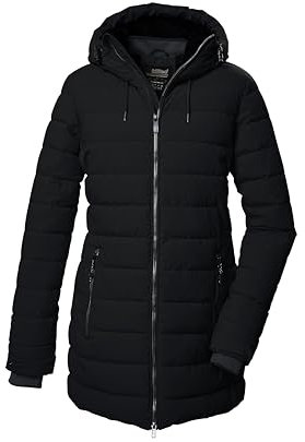 killtec Damen Steppparka/Parka mit Kapuze KOW 55 WMN QLTD PRK, schwarz, 40, 41809-000