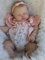Zero pam Reborn Babypuppe Mädchen Puppe Mit Geschlossenen Augen 24 Zoll 60Cm Reborn Baby Lebensechte BabyPuppen Weicher Gewichteter Stoffkörper Baby Puppe Wie Echtes Baby
