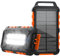 Solar Power bank 26800mAh Portable Solar Charger PD 15W USB C Outdoor Waterproof Power Bank with LED Light and 3 Outputs Battery Charger for Smartphones Tablets and More-Orange
