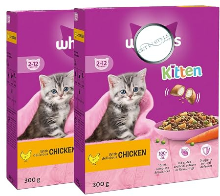 2x 300g Dry Food for Kittens (2-12 Months), with Chicken – Bundled by GetInStyle Shop