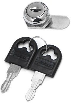 Qiulip - Serratura a camma per armadietti, cassette postali, cassetti e armadietti, 10-30 mm, 2 chiavi