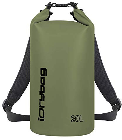 IDRYBAG Sac à Dos étanche pour Homme, pour Homme, Sac à Dos étanche pour Kayak, Bateau, canoë, Rafting, randonnée, Camping, Réglable