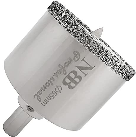NBB Punte diamantate Frese diamantate con gambo triangolare corona diamantata nichelato perforazione in umido su marmo pietre ceramica granito piastrelle vetro trapano da banco e pistola (55mm)