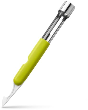 Easy Grip Évidoir à pomme avec poignée ergonomique en plastique, poids léger, 8 lames (assorti) (extracteur de vide-pommes, 17 cm, vert)