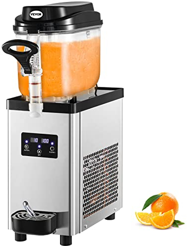 VEVOR Máquina de granizado comercial, 6 l, taza individual, 300 W 220 V, acero inoxidable Margarita Smoothie Frozen Drink Maker, máquina para supermercados, cafeterías, restaurantes, bares