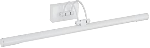 PAPUQ Applique LED da parete per illuminare quadri, specchi, murales, 8 W stile tradizionale ed elegante, tono di luce calda 3000 K, colore bianco, completamente articolato e girevole. 50 cm