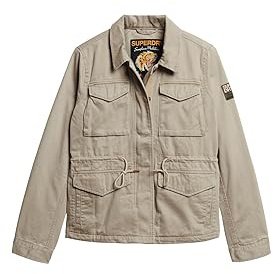 Superdry Damen Military M65 Jacke, Vintage Khaki, 36