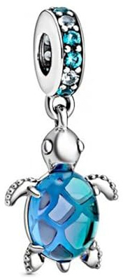 BIZK Charms Argent Sterling 925 Femmes Bijoux Pendentifs Compatible pour Bracelets Collier pour Les Mères, Les Amis, Les Amoureux (Tortue)