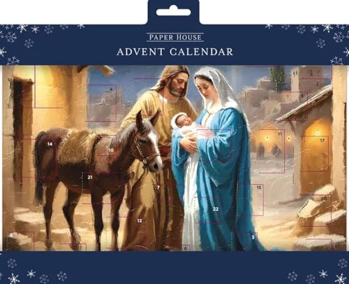 GBCC - Calendrier de l'Avent avec affiche de crèche de Noël