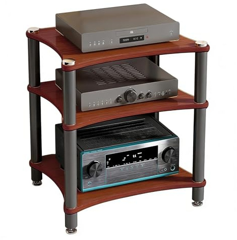 Armoire Audio Armoire Pour Équipement De Salle De Conférence Rack Pour Amplificateur Professionnel Amplificateur À Lampes Pour Composants Stéréo Systèmes Home Cinéma Lecteurs DVD(60*48*62cm(3Tier))
