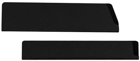 Alipis Custodia per Mannaia Nera in Plastica Leggera Fodero Rettangolare Antigraffio per Coltelli da Chef da 8 Pollici Protezione Portatile per Utensili da Taglio da Cucina Set 2