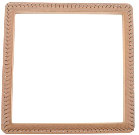 DECORNIJIA Telaio per Tessitura in Legno Quadrato 30x30 Cm Leggero e Portatile, Strumento DIY Compatto per Principianti e Ragazzo Ragazza a Casa in Viaggio