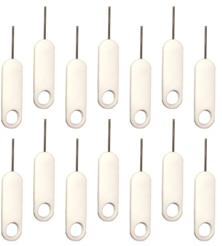 Ipetboom 20 Agujas Extractoras de Tarjetas Sim Aplicables de Metal para Teléfonos Inteligentes Kit de 20 Piezas para Expulsar Bandejas Sim Accesorio Práctico para Mantenimiento de