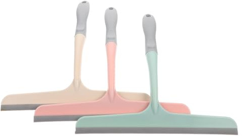 Cabilock 3pcs Window Squeegee Set with Stainless Steel Scraper, Multi-Functional Glass Cleaner for Home and Office, Shower Door and Windscreen Wiper for Window Cleaning