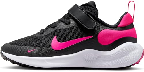 Nike Unisex Kinder Revolution 7 (PSV) Sneaker, Black Hyper Pink WHI, 28 EU