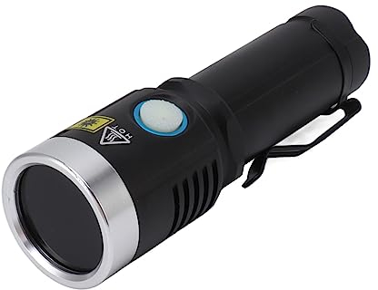 Asixxsix Linterna UV, 20W 365nm LED Linterna Ultravioleta USB Recargable Detector de Luz Ultravioleta Portátil, Detector de Orina para Mascotas Luz para Perro Gato Manchas Secas Curado