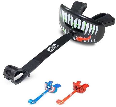 Marvel Venom Lippenschutz Erwachsene und Junior Zahnschutz für Boxen, Basketball, Lacrosse, Fußball, MMA, Kampfsport, Hockey und alle Kontaktsportarten