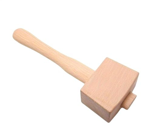 Multifunctional Carpenter Hammer, Woodworking Hand Tool, Beech Carving Mallet, Portable Carpenter Mallet, Beech Wood Carving Mallet, Wooden Hammer for Carpentry, Woodworking Mallet, Carving Hammer