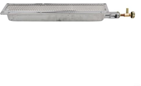 Barbecue a gas in metallo e ceramica con un efficiente sistema di bruciatori a infrarossi (41 x 8 cm)