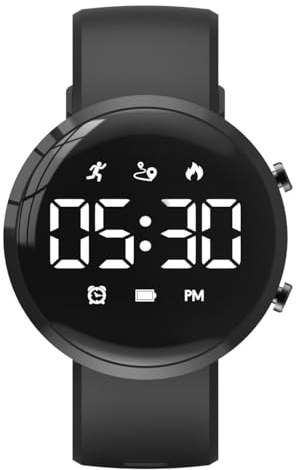Focwony Kids Fitness Tracker Watch, Digital Pedometer, Boys Girls Waterproof Watch with Pedometer, Distance, Calories, Stopwatch, Alarm Clock, Great Christmas Gift for Kids