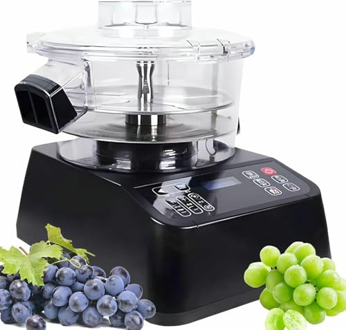 VNNHGB Peladora de Uvas eléctrica con 6 velocidades Ajustables de 1100 a 1800 RPM y rotación automática para Tomates Cherry, Patatas, conservas, Leche y té.