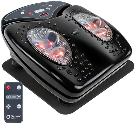 Daiwa Felicity Foot Vibe Pro Massager - Vibrating Electric Shiatsu Foot Massagers for Plantar Fasciitis Pain Relief Circulation Neuropathy - Calf Leg Feet Massage