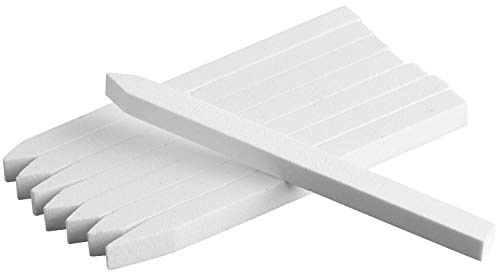 18 Pcs Nail File Pumice Stone Cuticle Pusher Nail Art Pedicure & Manicure Tools (White)