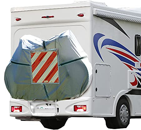 liebfit Housse de vélo Housse de Protection pour vélo Sac de Panneau d'avertissement avec kit de Fixation pour Panneau d'avertissement de Camping-Car Taille XXL 2-3 vélos