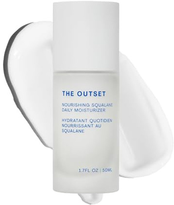 The Outset Crème hydratante quotidienne nourrissante au squalane – Barrière cutanée réparatrice, douce, sans parfum, non comédogène, hydratante, propre, végétalienne, sans gluten, pour tous les types