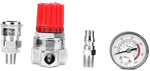 Herkules Kompressor Ersatzteile - Druckregler-Schalter-Steuerventil-Messgerät Mit Malefemale-Stecker Für Luft Kompressor Luftdruck Messgerät