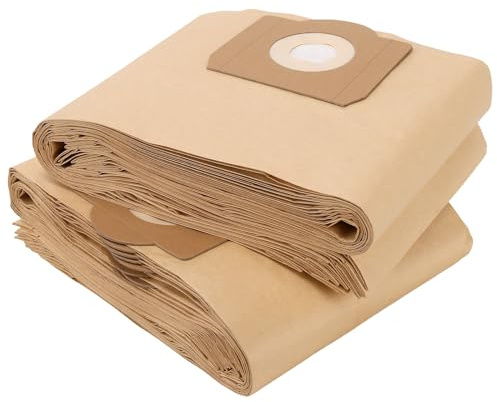 CHUENKUK 20 bolsas de papel para aspiradora WD3, 80 x 22 cm, color marrón claro