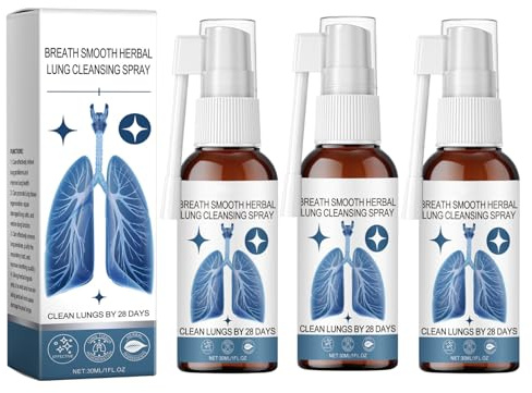 Clawrex Lungrengöringsspray set, 3 stycken Lung Cleansing Spray, Herbal lungrengöringsspray för befriad luftvägar, mild kroppsvård, för att ta bort rengöring och andning, kroppsuppfriskning (90 ml)