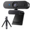 Webcam PC1080P Full HD con treppiede, telecamera web messa a fuoco automatica, audio stereo, per sistemi Windows, Mac, Windows per PC, computer, zoom, Twitch, XSplit, Skype, conferenze