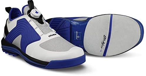 KR Strikeforce Men's Performance Bowling Shoes, White/Blue/Black, 10.5