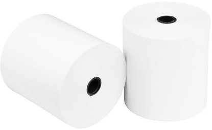 Commerline Thermorollen 80mm x 80mm x 12mm, 80 Meter, 40 Rolle, Ec rollen, Bonrollen Ec gerät, Thermopapier, Kassenrollen