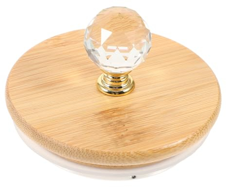 COLLBATH Coperchio Di Ricambio Per Brocca D’acqua Ermetico in Silicone e Legno Resistente All’usura, Tappo Sigillato Per Teiera Domestica, Pratico e Facile Da Pulire Per Uso Quotidiano