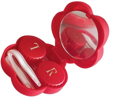 HAWILLOSCH Portable Lens Box Leak Contacts Lenses Case for Travel Home Business Sturdy Carrier