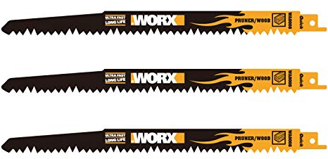 WORX Lames de scie sabre universelles professionnelles et robustes compatibles avec Bosch, DeWalt, Makita et beaucoup d'autres