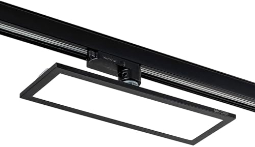 Track Lighting 3-Phase 'Hairis' (Modern) in Black for e.g. Office & Workroom (1 Light Source,) from Arcchio | High-Voltage Track Lighting