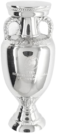 UEFA AmBallCom | Trophée Euro 2024 Allemagne Réplique | Différentes Tailles | Emballage Cadeau | 3D | Zamak | Cadeau pour Les Fans de Football (45 mm)