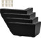 Btowin VCF 5cm Metall Ecke Möbelfüße, 4er Set Minimalist L-Form Eisen Gewinkelt DIY Ersatz Möbelbeine Schrankfüße für Schrank Sofa Couch Bett