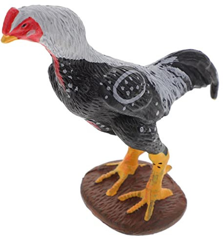 LALADEFIEE Spielzeugtiere Kampfhahn Aus Plastik Realistisches Modellspielzeug Lustiges Kinderspielzeug Für Früherziehung Dekorieren Wohnzimmer Und Kinderzimmer