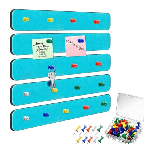 Filztafeln für Wände,Filz-Pinnwand | Selbstklebende Pinnwand mit Pinnnadel | 4x Filz-Pinnwandfliesen, Wandorganisator für Hintergrundwand, Fotowand