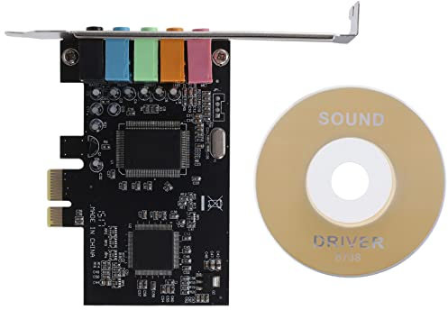 Acbmveen 5.1 Internal Sound Card for 10 with Low Profile Bracket, 3D Stereo PCI-E, CMI8738 Chip 32/64 Bit Sound Card PCI