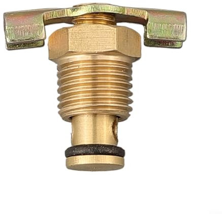 ZWEquipint Solid Brass Air Compressor Tank Port Drain Valve,Air Drain Valve,NPT 1 4 Inch 3 8 Inch 1 2 Inch Fittings For Piston Compressor(C)
